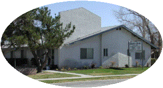 The church building as seen approaching from the North